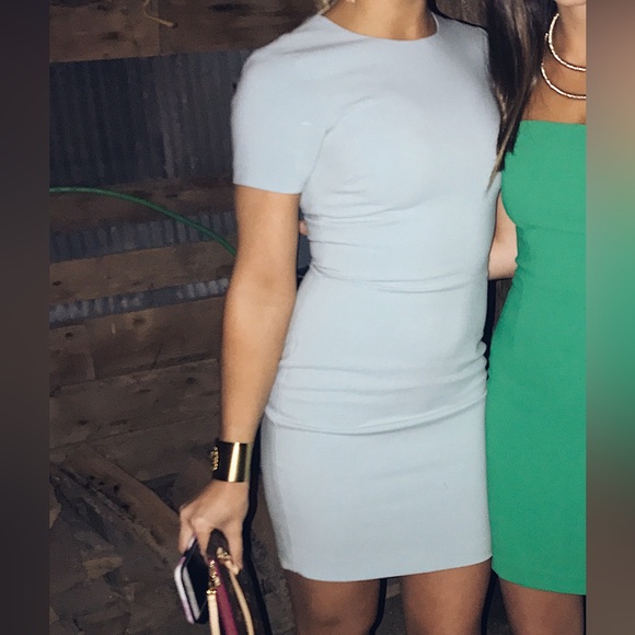 Likely Light Blue and Green Mini Dress - Picture 1 of 1